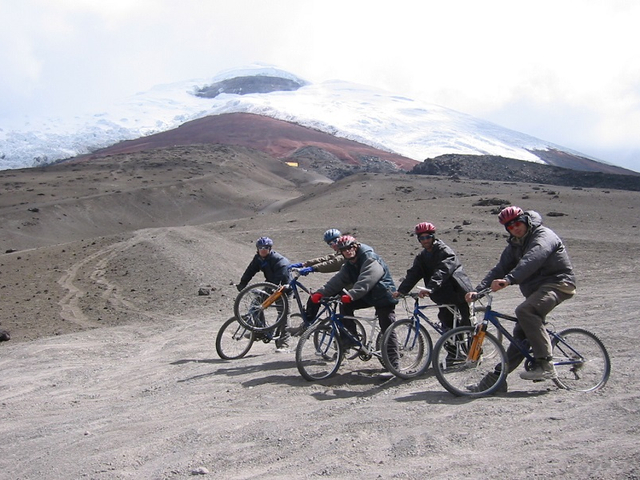 Biking downhill