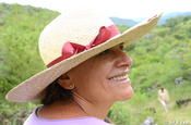 Maria Fernanda auf der Wanderung nach Guane