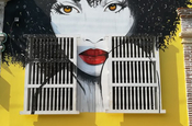 Gesicht, Graffiti Tour in Cartagena