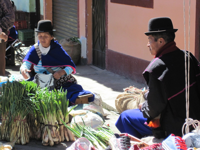 Guambianos auf dem Markt
