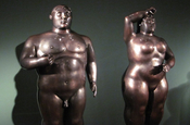 Bronze Statuen Botero Museum Bogotá