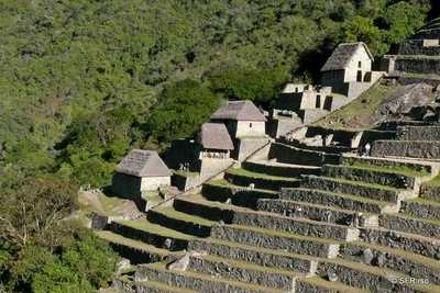 Bauten in Machu Picchu in Peru