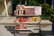Kunstmarkt mit Gemälden