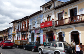 Kolonialhäuser in Sangolquí