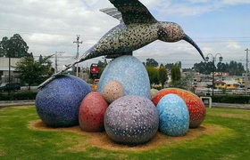Kolibri Skulptur