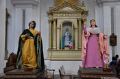 Heiligenstatuen Iglesia de la Merced in Antigua in Guatemala