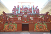 Haupttempel im Maya Museum in Copán