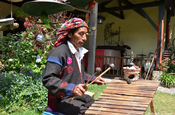 Marimbaspieler im Maya Inn in Chichicastenango