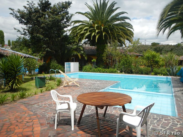 Pool der Hostería Sommergarten