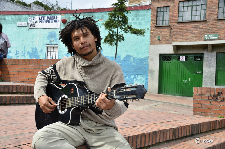 Gitarrist auf der Straße