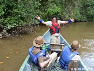 Bootsfahrt im Urwald Ecuadors