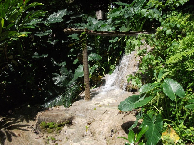Wasserfall im Botanischen Garten Cartagena