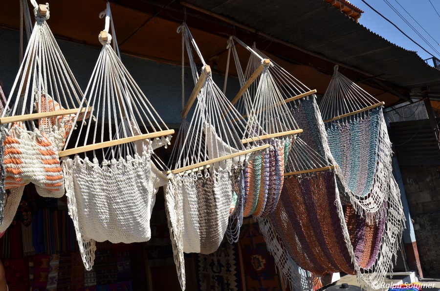 Hängematten der Maya auf dem Tzutuhil Markt