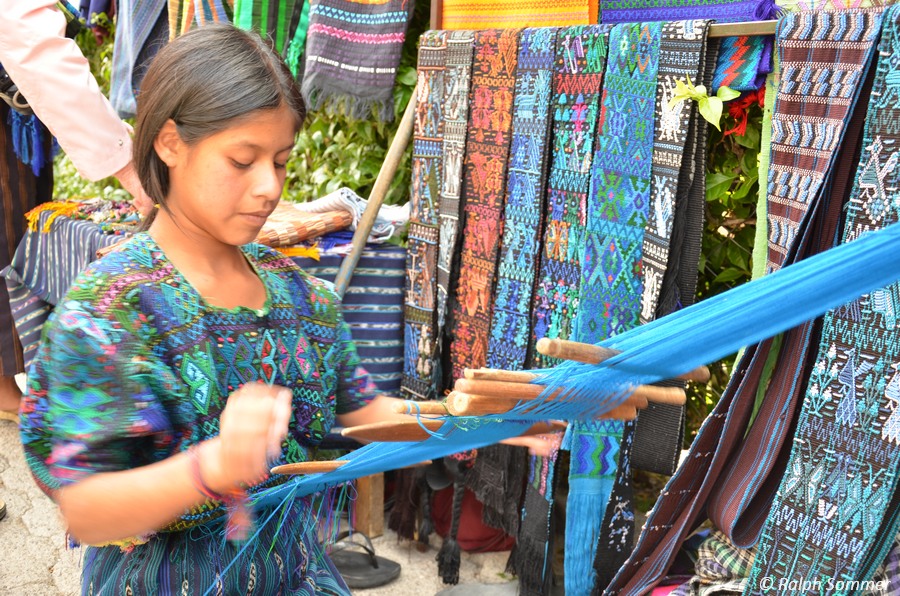 Weberin San Pedro am Atitlan See
