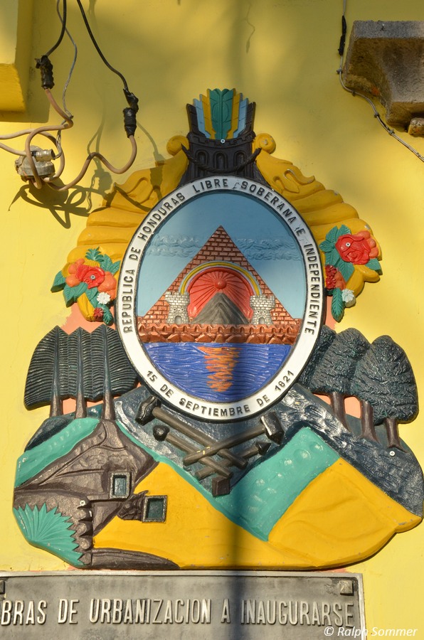 Wappen von Honduras in Copán
