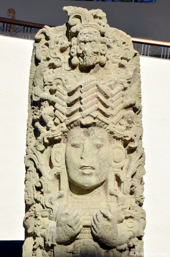 Gesicht des Herrschers im Museum