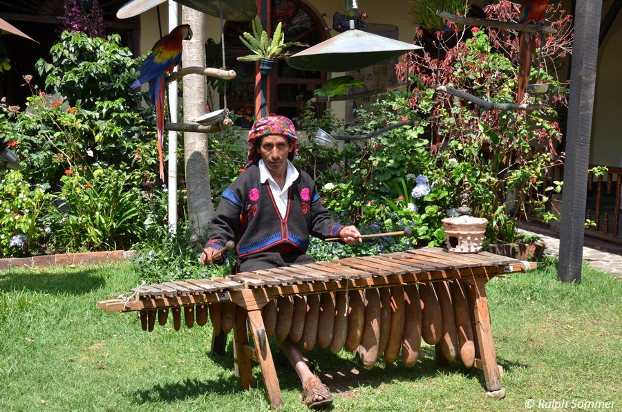 Marimbaspieler im Maya Inn in Chichicastenango