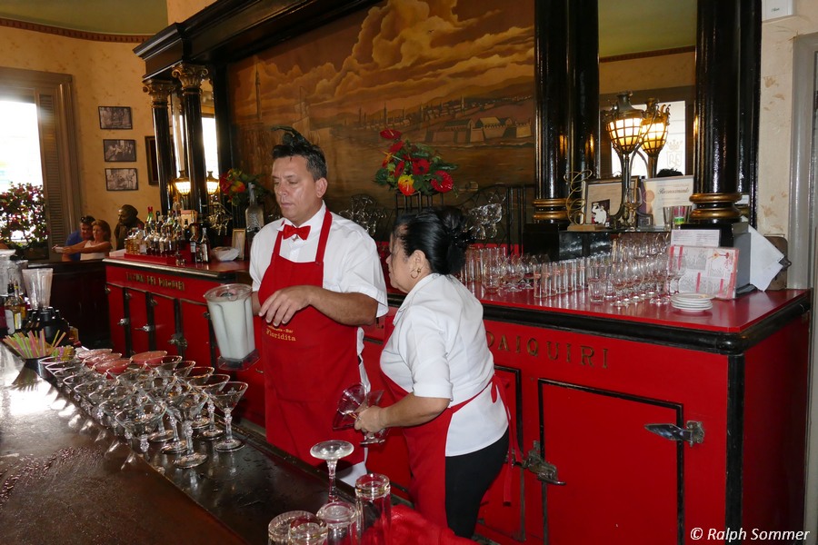 Bar La Cuna del Daiquiri im Floridita in der Altstadt Havannas