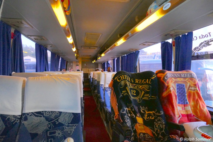 Innenraum Bus Viazul auf Kuba