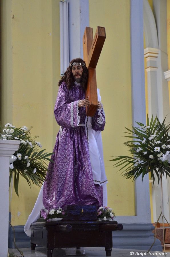 Christus-Statue in der Kathedrale in Granada Nicaragua