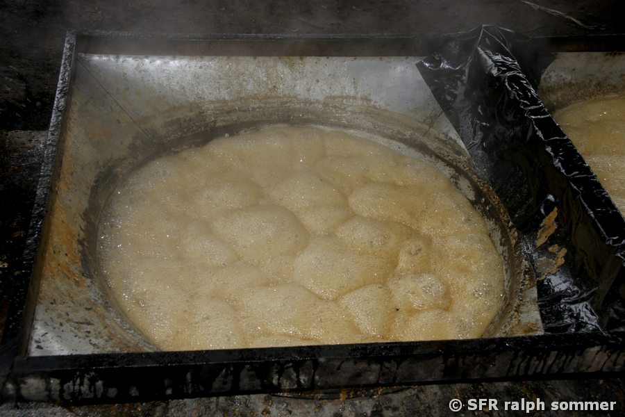 Kochender Zuckersaft
