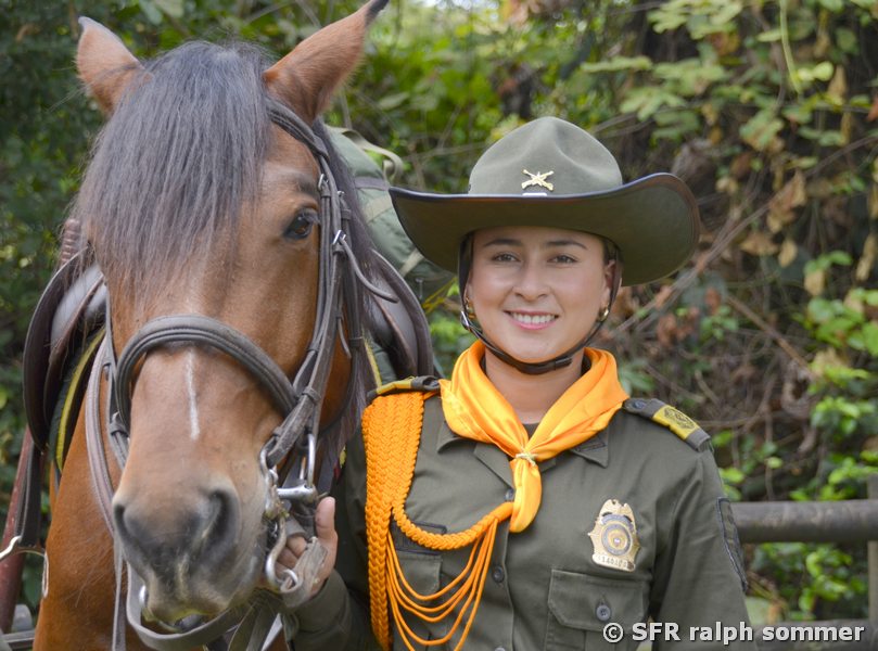 Polizistin mit Pferd