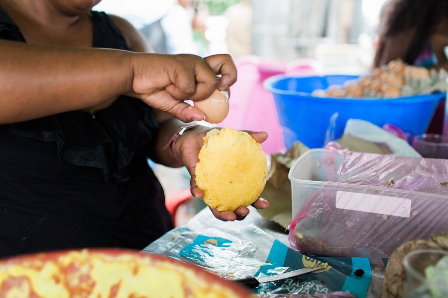 Arepas, Streetfoodtour in Cartagena