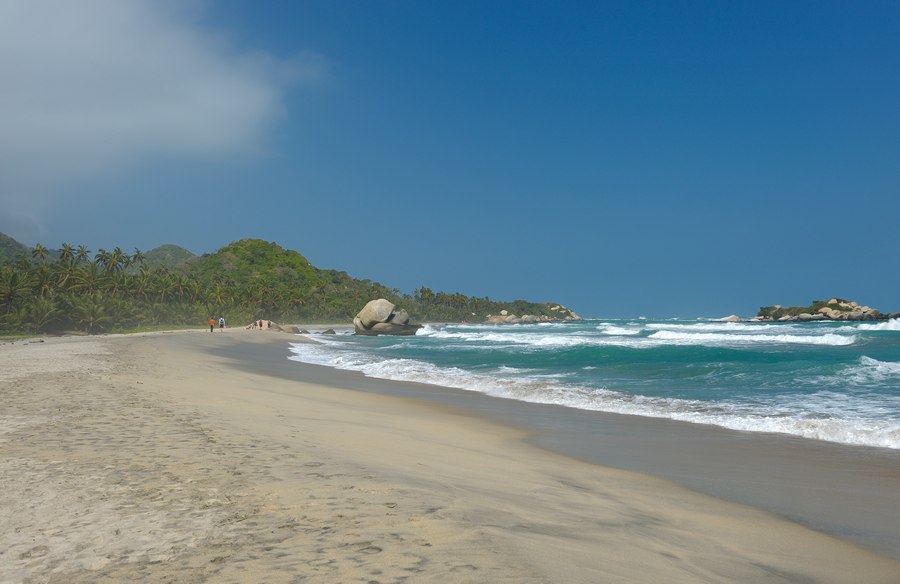 Strandwanderung Nationalpark Tayrona Kolumbien