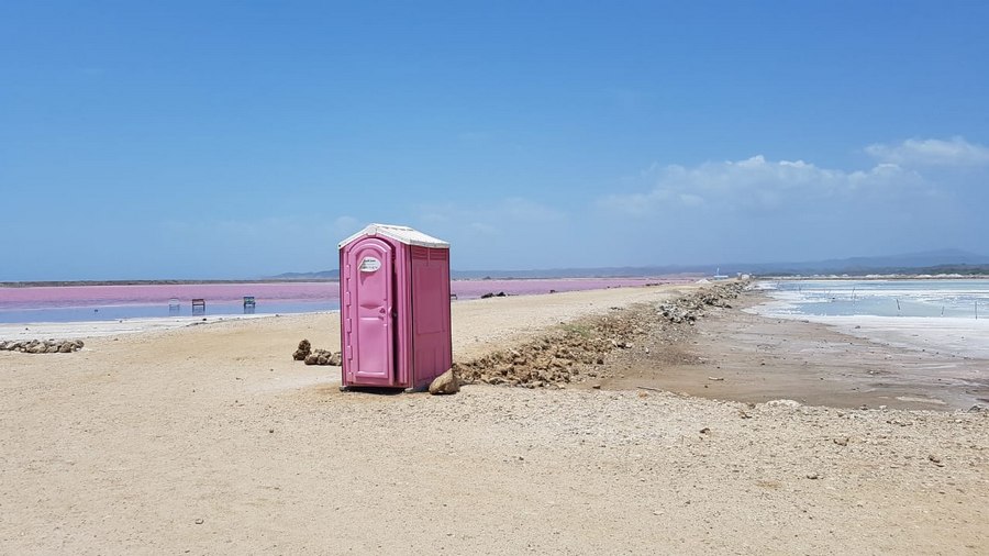 Umkleidekabine am Strand