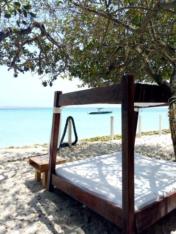 Massagebett am Bendita Beach