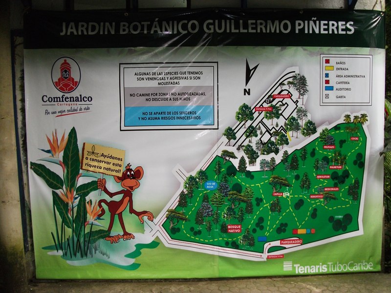 Schild Jardín Botanico